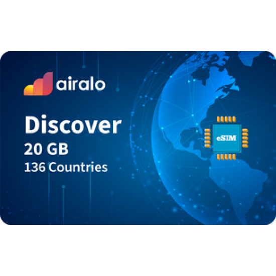 Airalo Discover Global 20GB Data eSIM