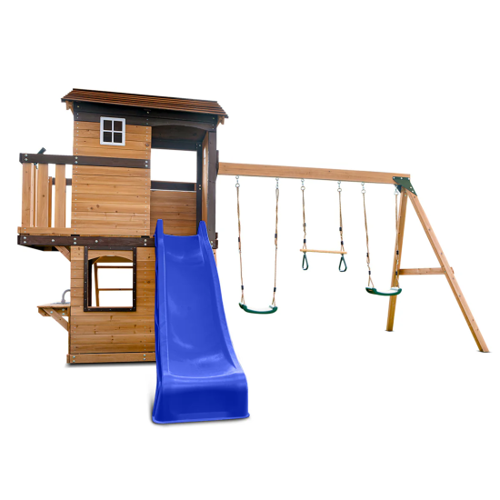Lifespan Kids Darlington Play Centre Set with 2.2m Blue Slide